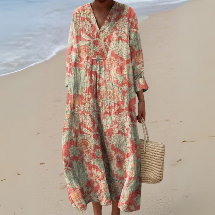 Ellis™ | Robe Vintage Fleurie Élégante