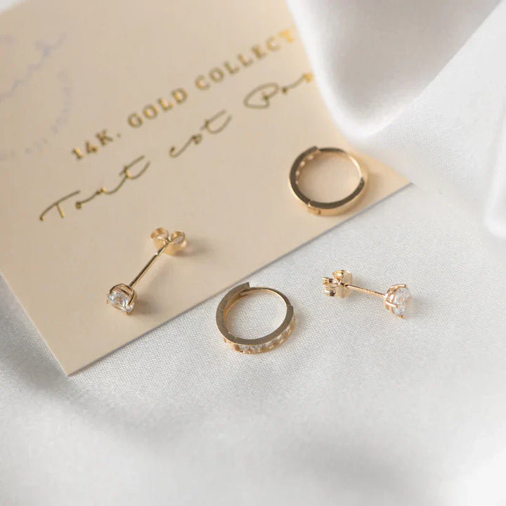 Ensemble de boucles d'oreilles en pierre Dara Brillane