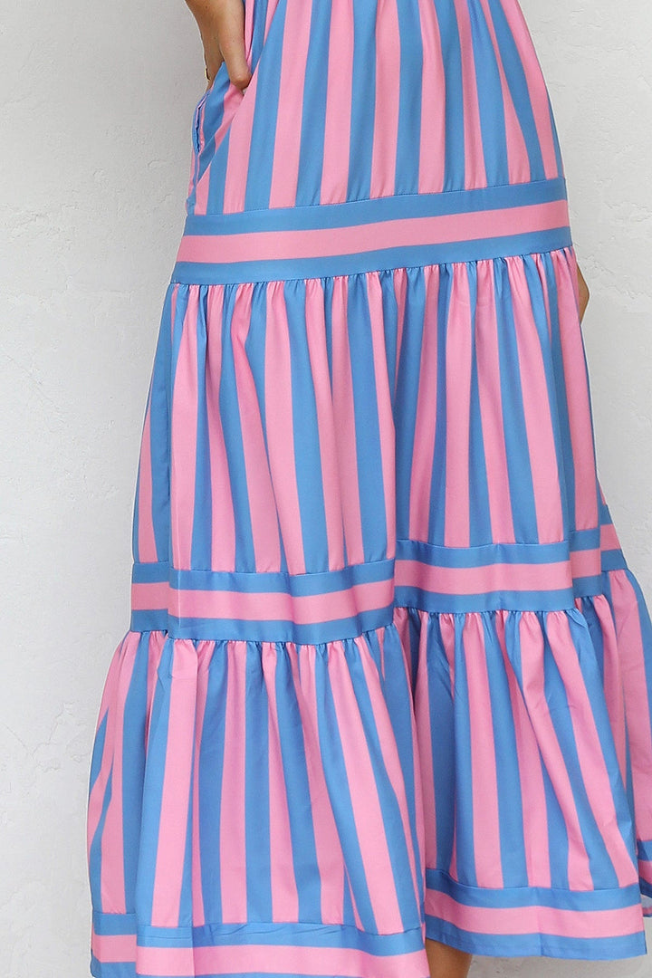 Tusha™ | Robe à Bretelles Colorée pour l'Été