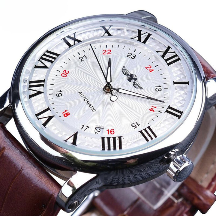 Mode Luxe Cuir Automatique Complète Montre™ - Olsen & Olsen