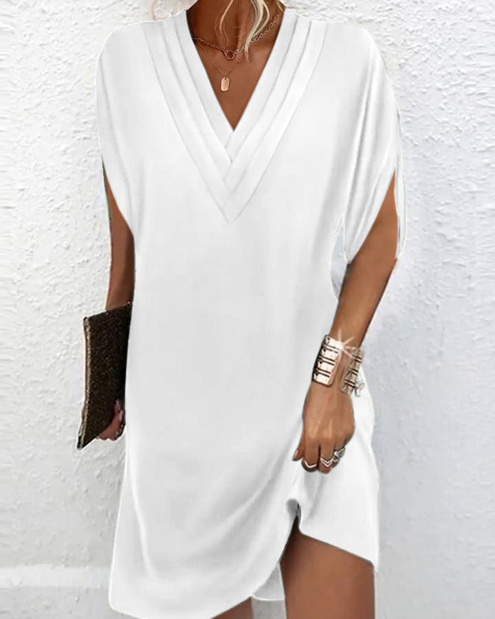 Novyxis™ | Robe Élégante avec Manches Ouvertes et Décolleté en V