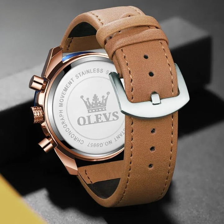 Montre Quartz en Cuir Classique™ - Olsen & Olsen