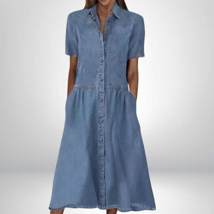 Sofia® | Robe en Denim Élégante