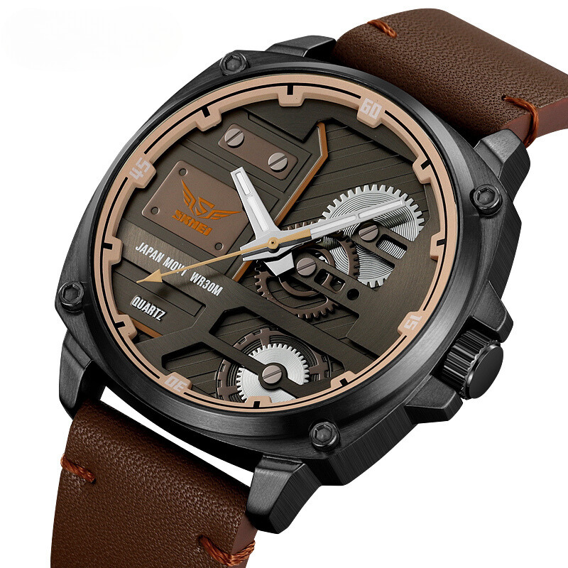 Montre Homme en Cuir Quartz™ - Olsen & Olsen