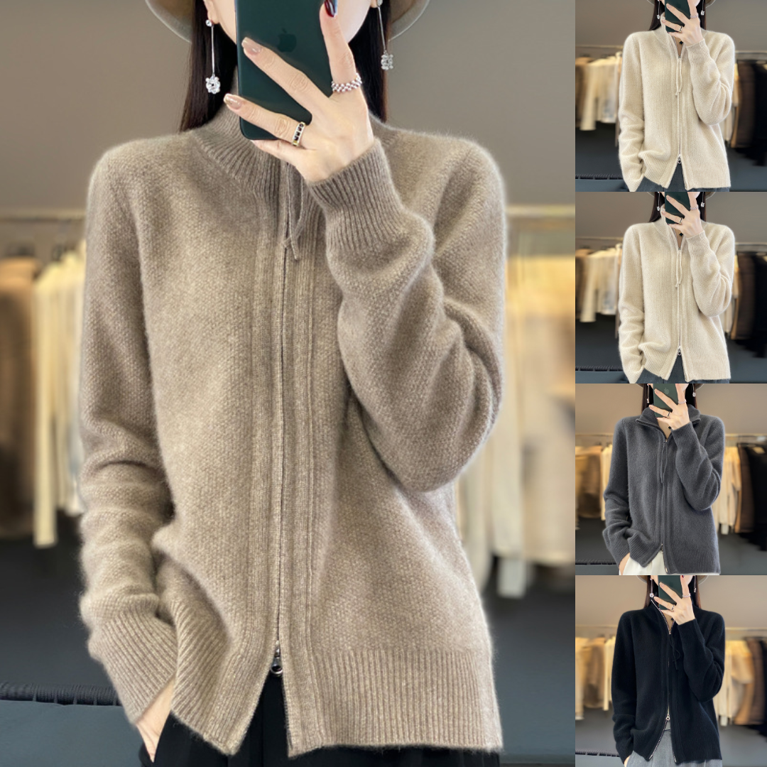 Solvaris™ | Cardigan Zippé Élégant et Confortable