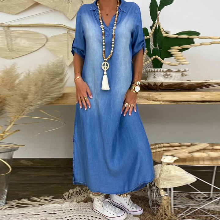 Levias™ | Robe longue en jean