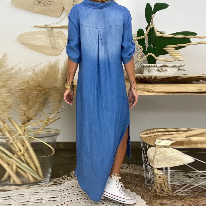 Levias™ | Robe longue en jean