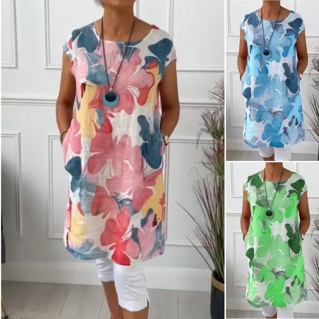Anya™ | Robe Chemise Élégante Fleurie