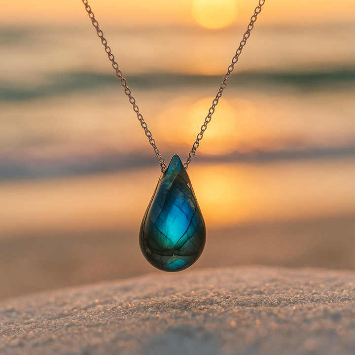 Lacrima del Mare | Collier en labradorite
