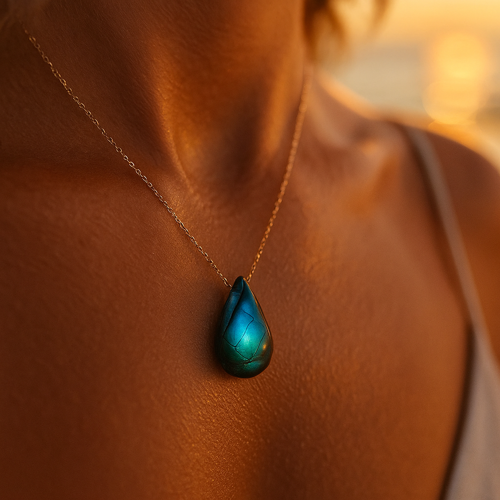 Lacrima del Mare | Collier en labradorite