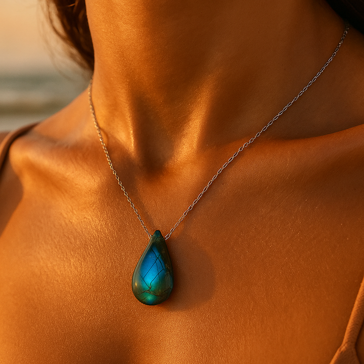 Lacrima del Mare | Collier en labradorite