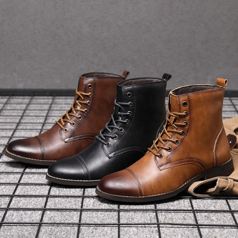 Elyvora™ | Bottes Élégantes en Cuir pour Homme