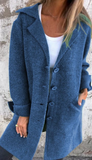 Teni™ | Manteau Long Casual Élégant avec Poches Pratiques