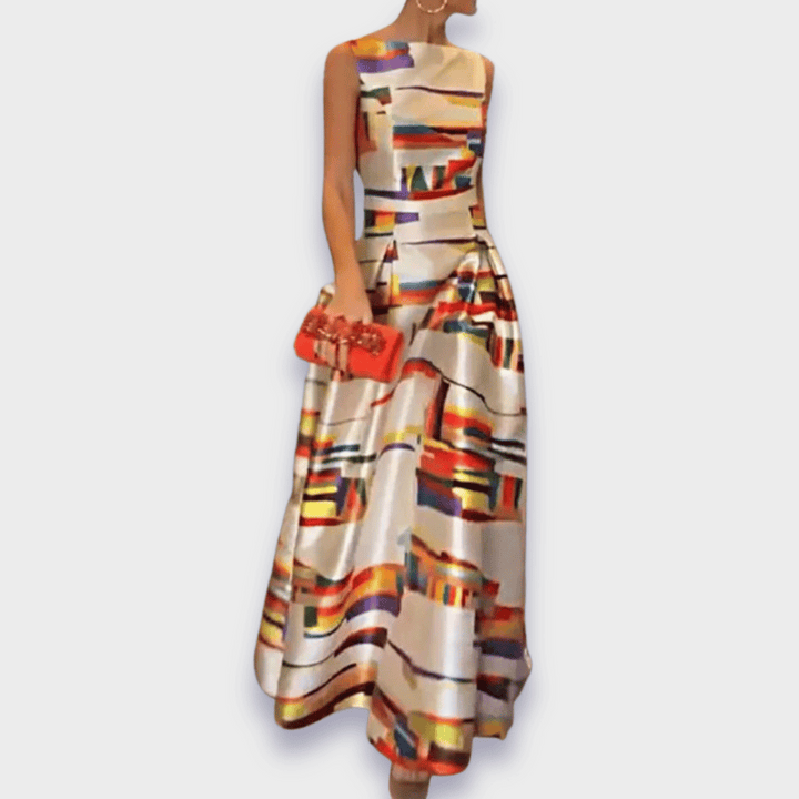 Babette | Robe longue faite main en tissu premium