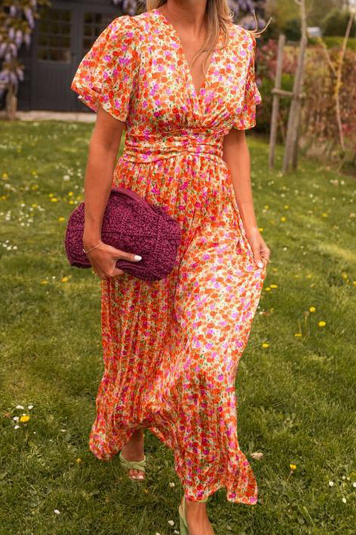 Savo™ | Robe Longue Fleurie Élégante et Aérienne