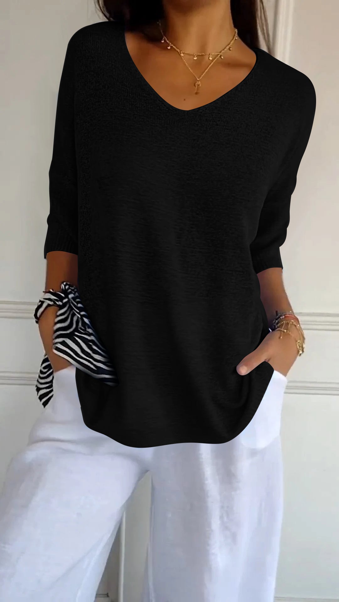 Thrylor™ | Haut Chic à Col en V