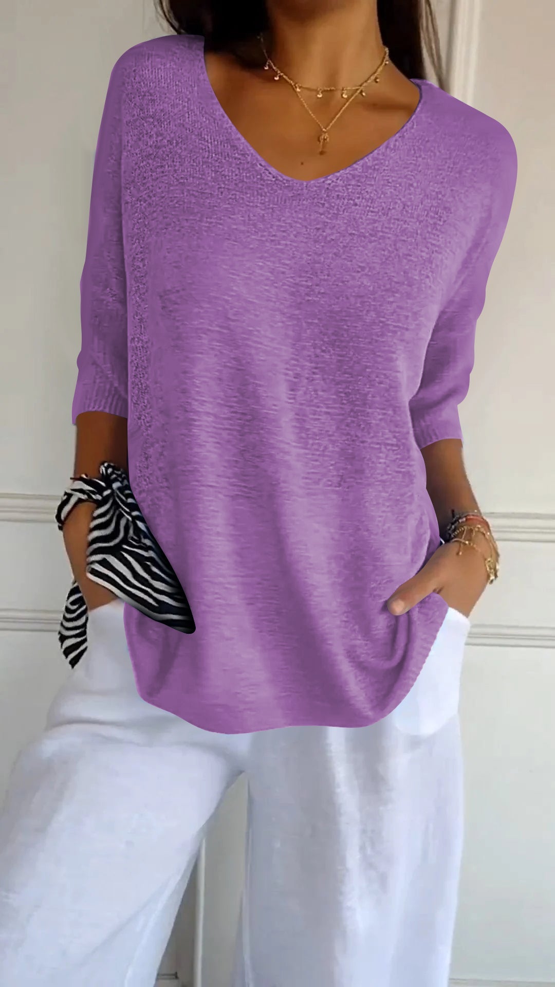 Thrylor™ | Haut Chic à Col en V