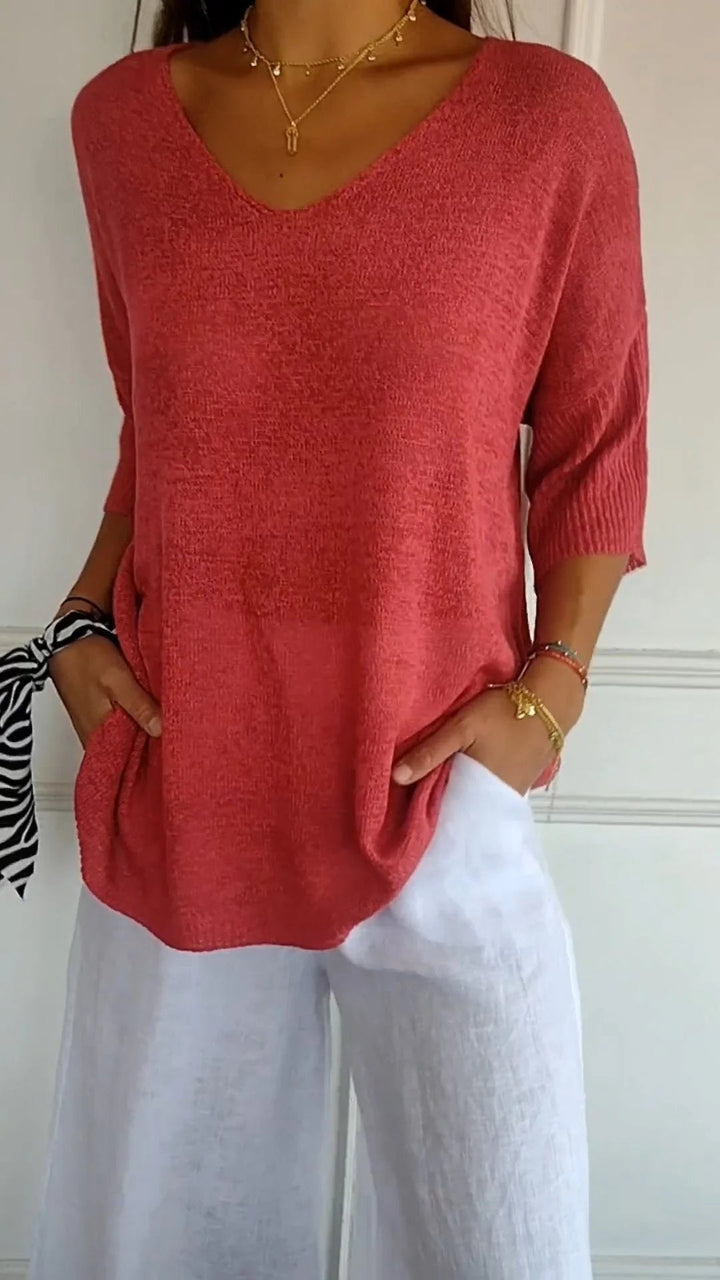 Thrylor™ | Haut Chic à Col en V