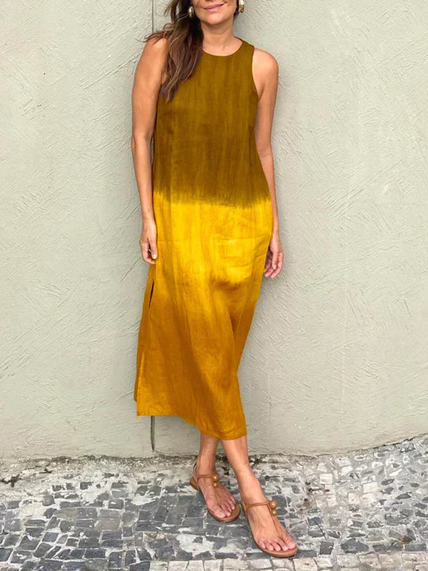Marea™ | Robe Longue Élégante avec Imprimé Tie-Dye