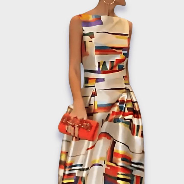 Babette | Robe longue faite main en tissu premium