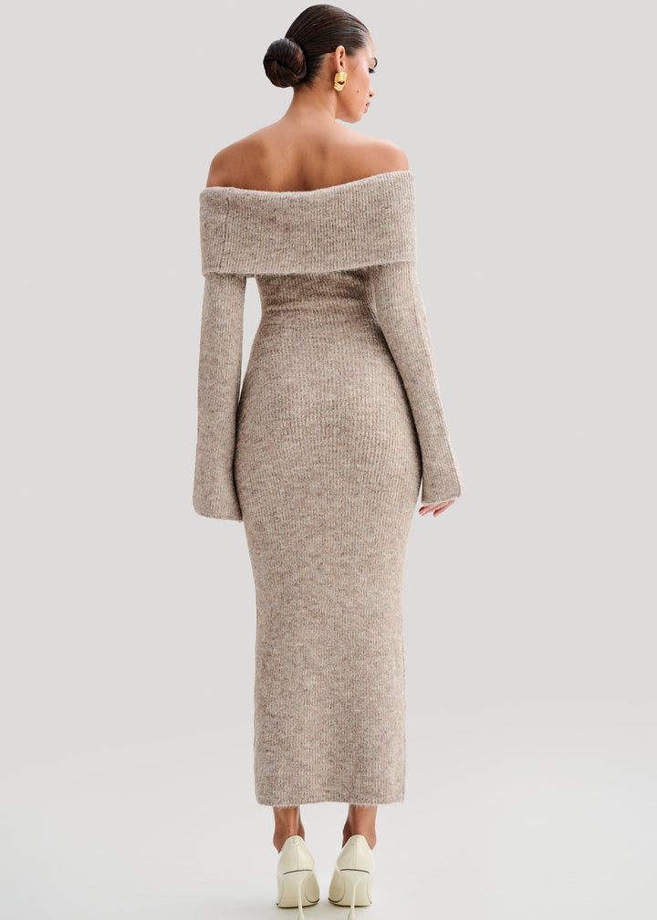 Sophie™ | Robe Midi Épaules Dénudées Élégante