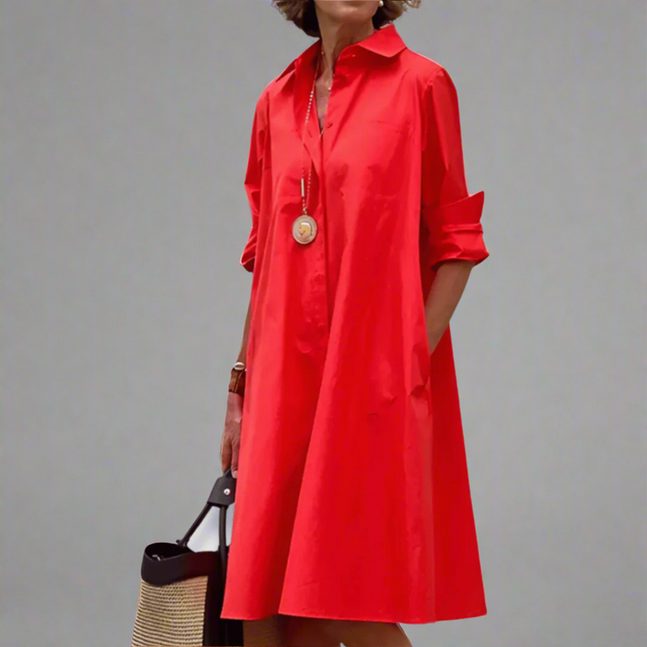 Bettina | Robe polo stylée en tissu premium