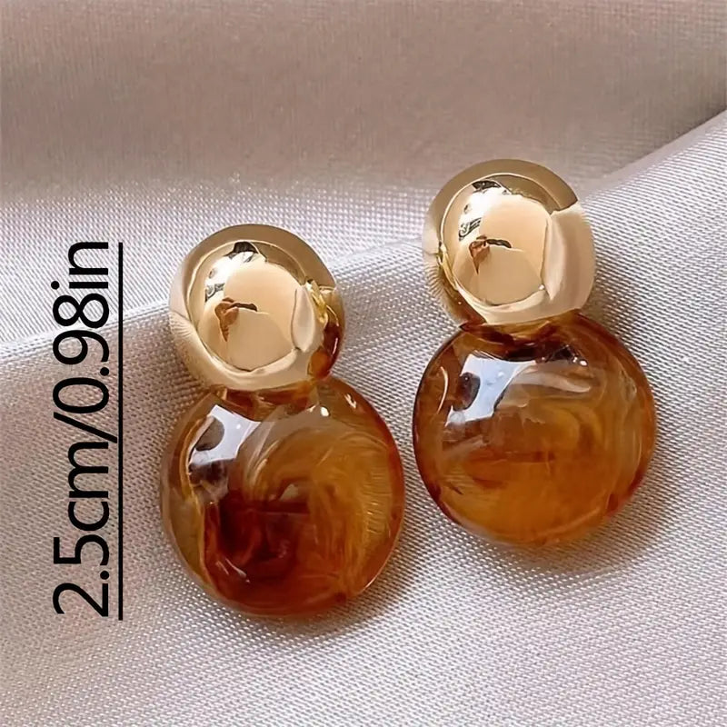Boucles d'oreilles goutte d'Aurélie Amber