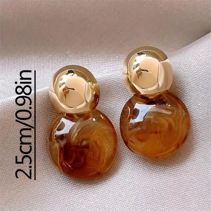 Boucles d'oreilles goutte d'Aurélie Amber