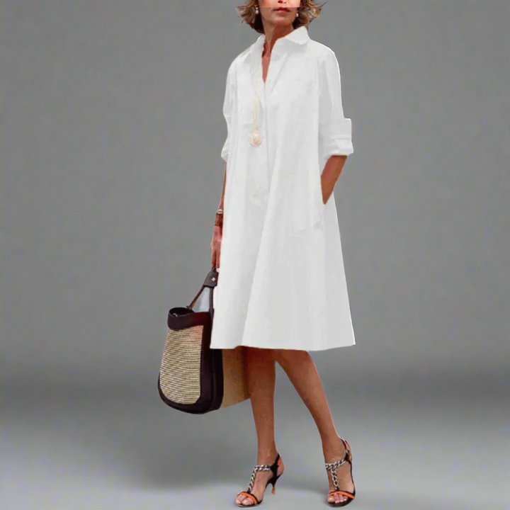 Bettina | Robe polo stylée en tissu premium