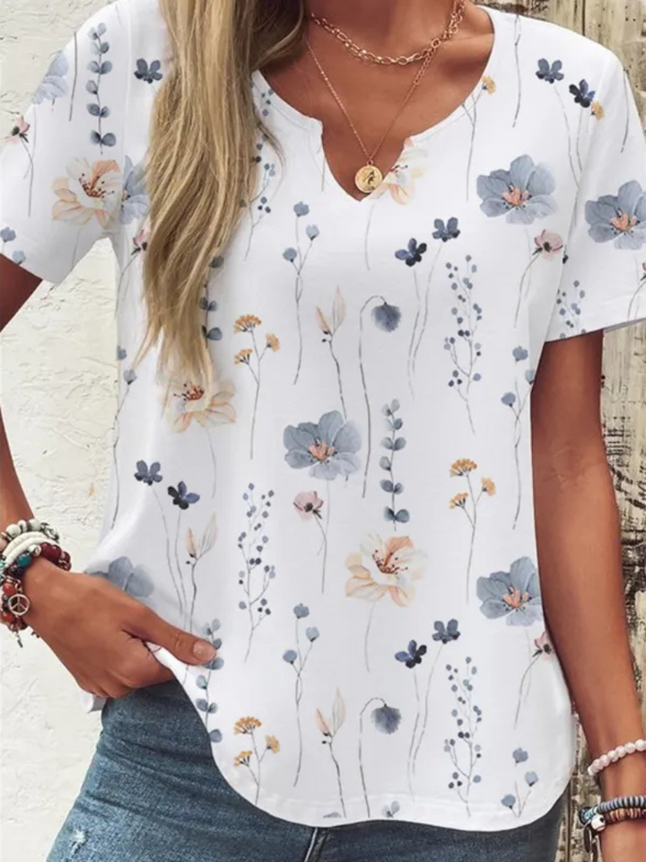 Elia™ | Blouse Boutonnée Élégance Florale