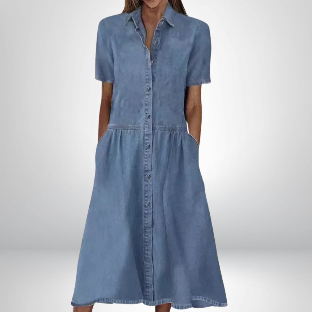 Sofia® | Robe en Denim Élégante