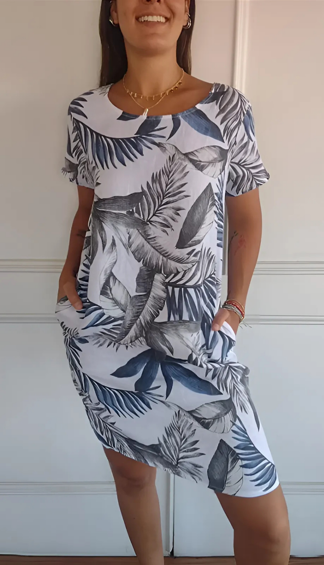 Solis™ | Robe Élegante Confortable à Col Rond