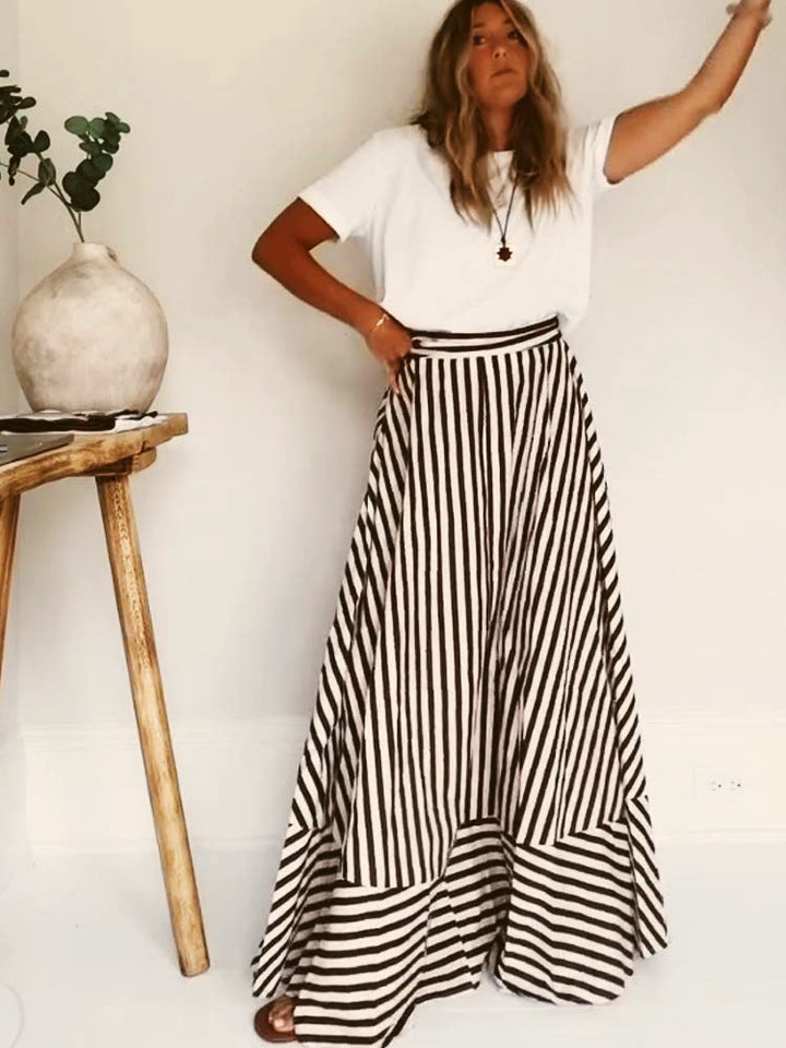 Indie™ | Robe Maxi Froncée avec Détail Élégant au Dos