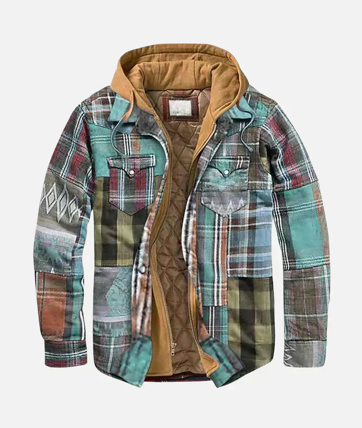 Savrani™ | Veste Élégante Patchwork à Carreaux
