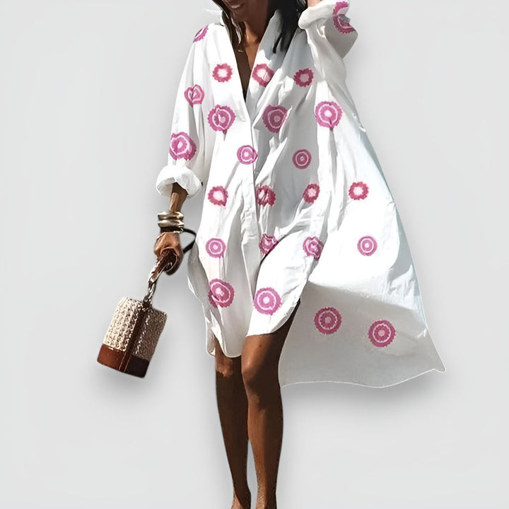 Rina™ | Robe Chemise Élégante et Polyvalente