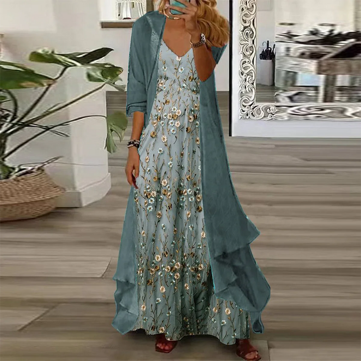 Marie™ | Robe Maxi Élégante Imprimé Floral