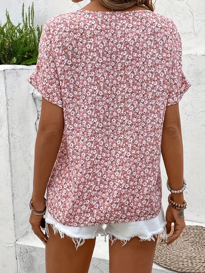 Elia™ | Blouse Boutonnée Élégance Florale
