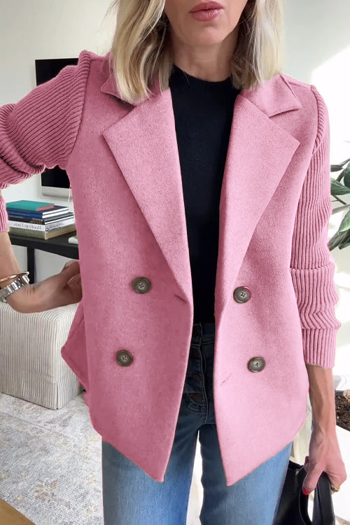 Elvora™ | Blazer Élégant avec Manches Contrastées