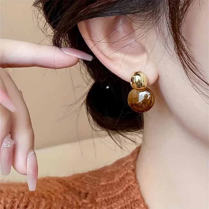 Boucles d'oreilles goutte d'Aurélie Amber
