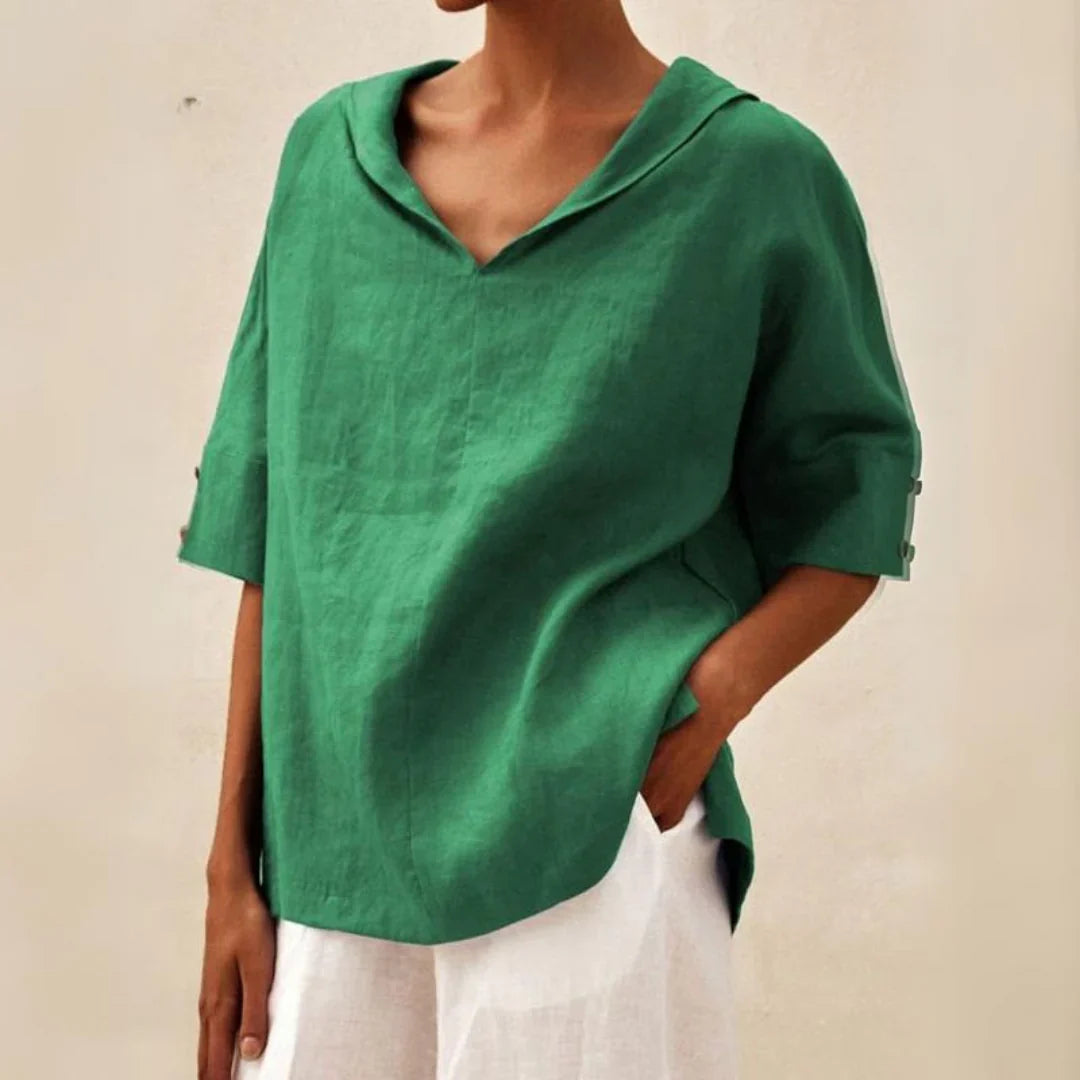 Aira™ | Blouse décontractée aérienne avec décolleté en V