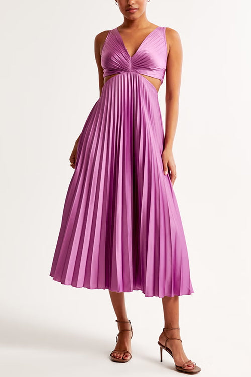 Elsa | Robe Maxidress Plissée Élégante