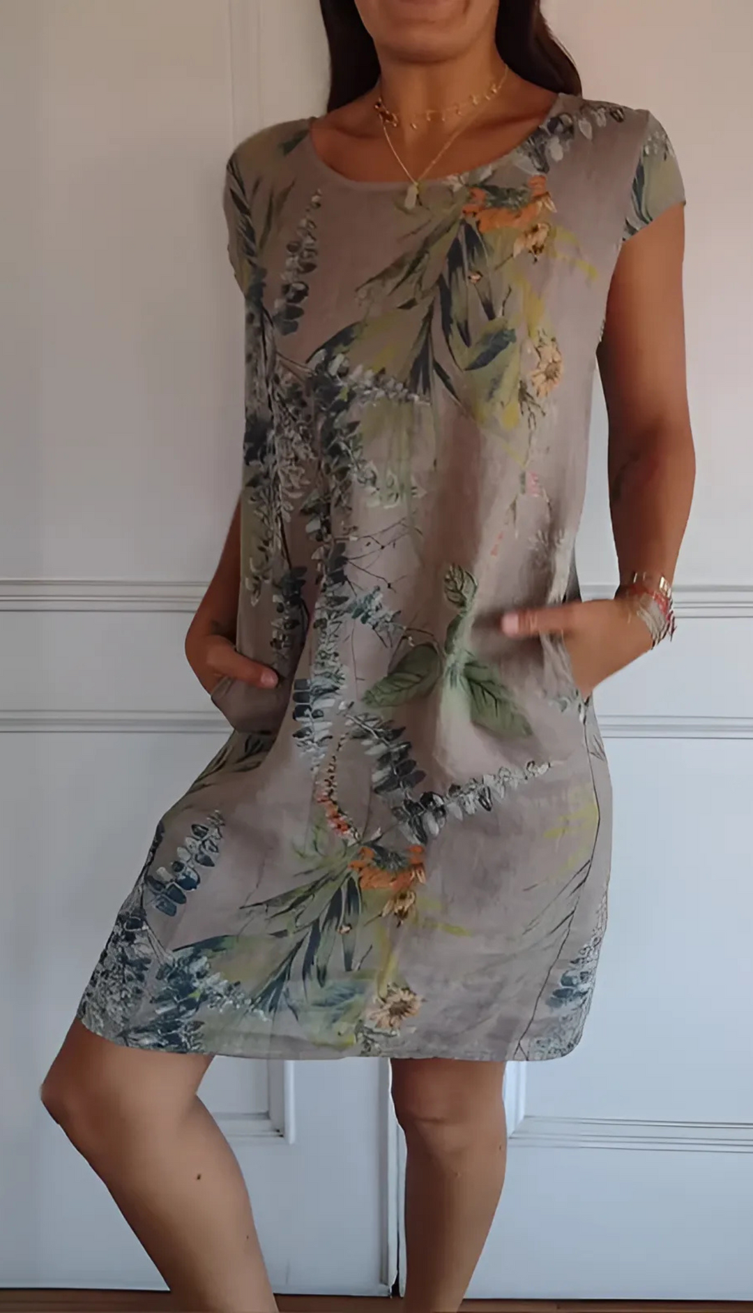 Solis™ | Robe Élegante Confortable à Col Rond
