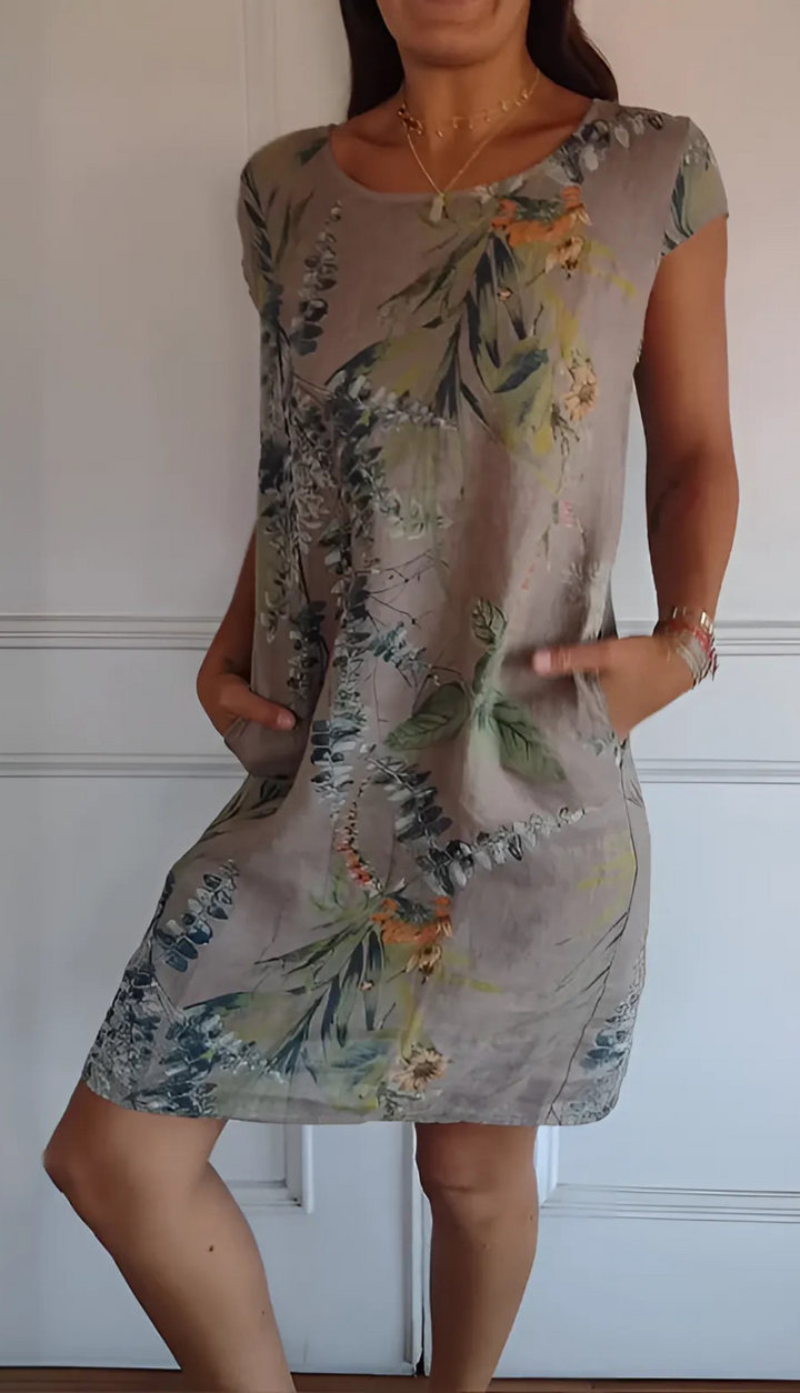Solis™ | Robe Élegante Confortable à Col Rond