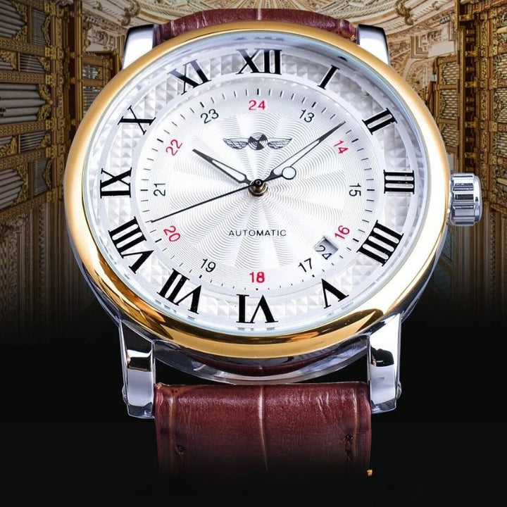 Mode Luxe Cuir Automatique Complète Montre™ - Olsen & Olsen