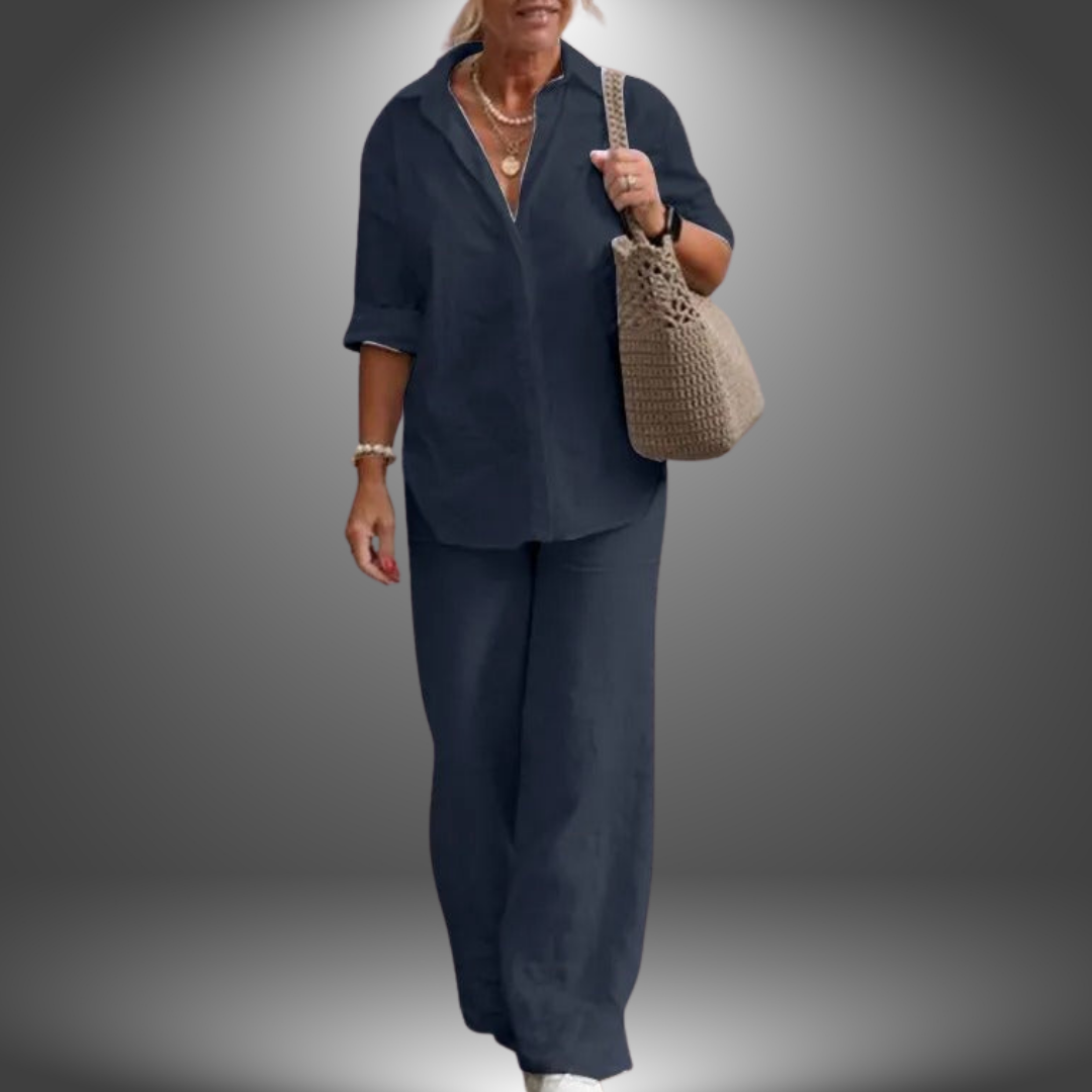Rielo™ |  Ensemble chemise et pantalon décontractés