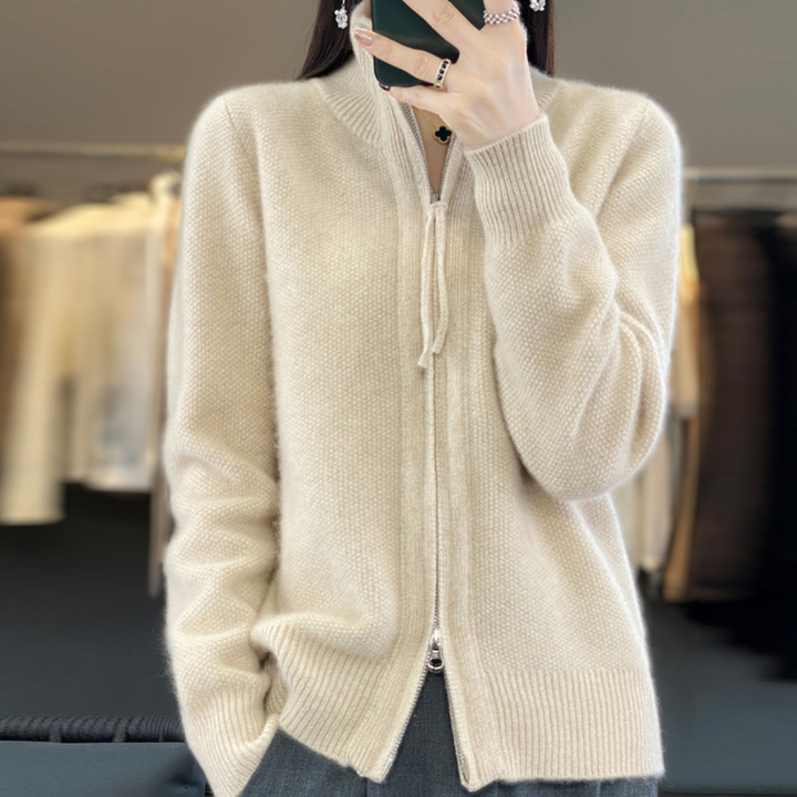 Solvaris™ | Cardigan Zippé Élégant et Confortable