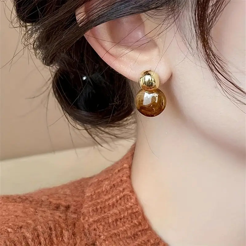 Boucles d'oreilles goutte d'Aurélie Amber