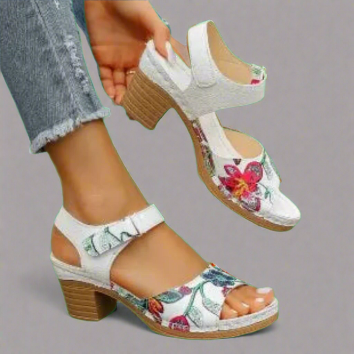 Marisa | Sandales Peep-Toe faites à la main en matériaux premium