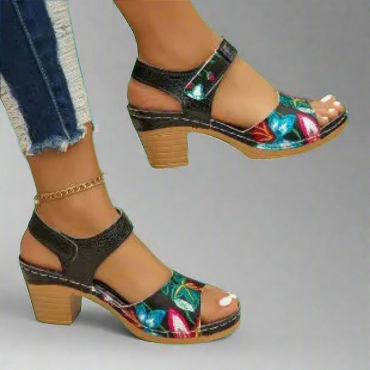 Marisa | Sandales Peep-Toe faites à la main en matériaux premium