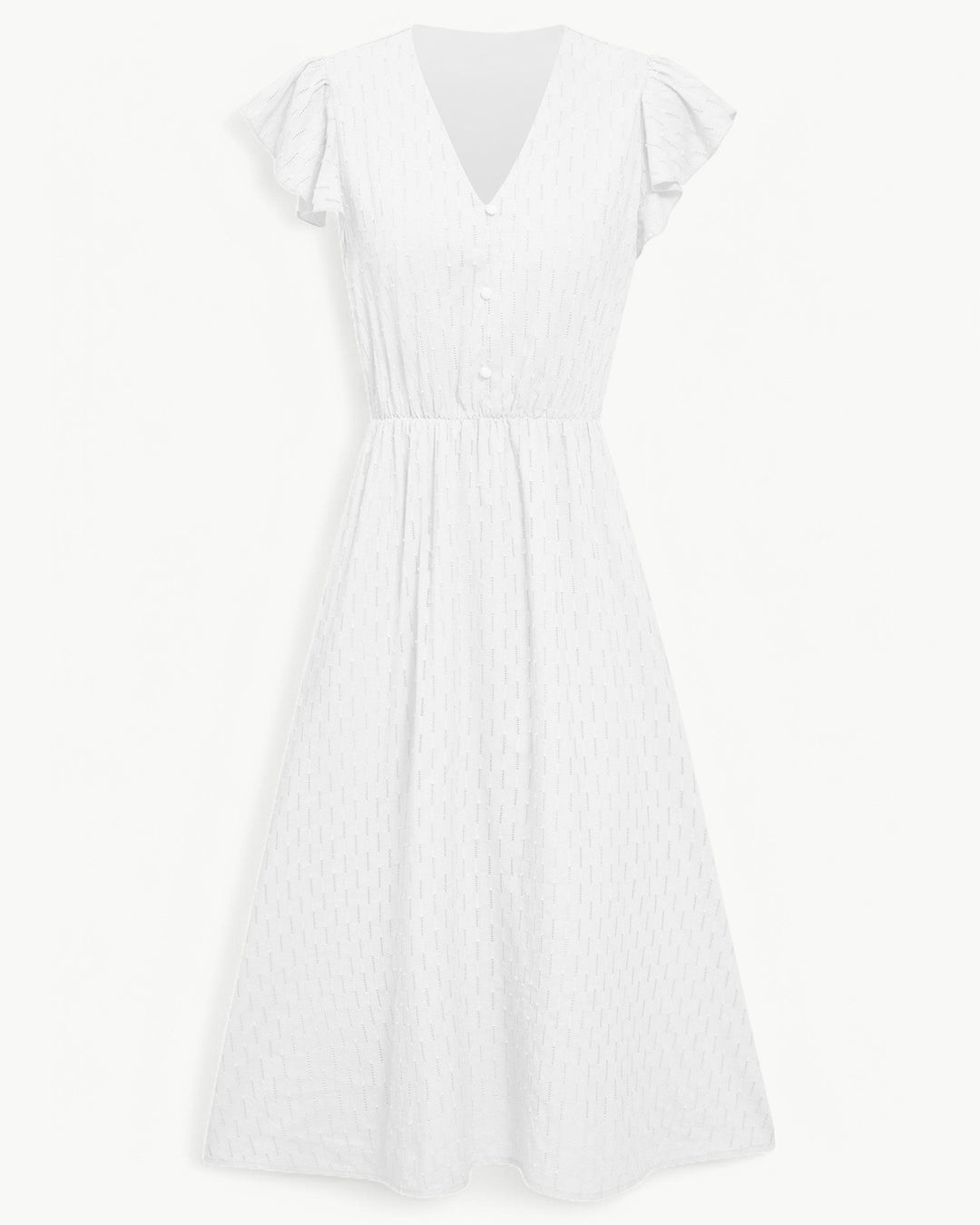 Zella™ | Robe midi élégante à col en V